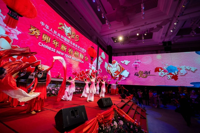 中国驻马来西亚大使馆新春招待会在吉隆坡热闹举行