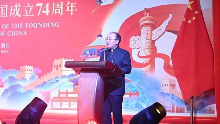 中国驻马来西亚使馆举行国庆74周年招待会 中国驻马来西亚使馆举行国庆74周年招待会